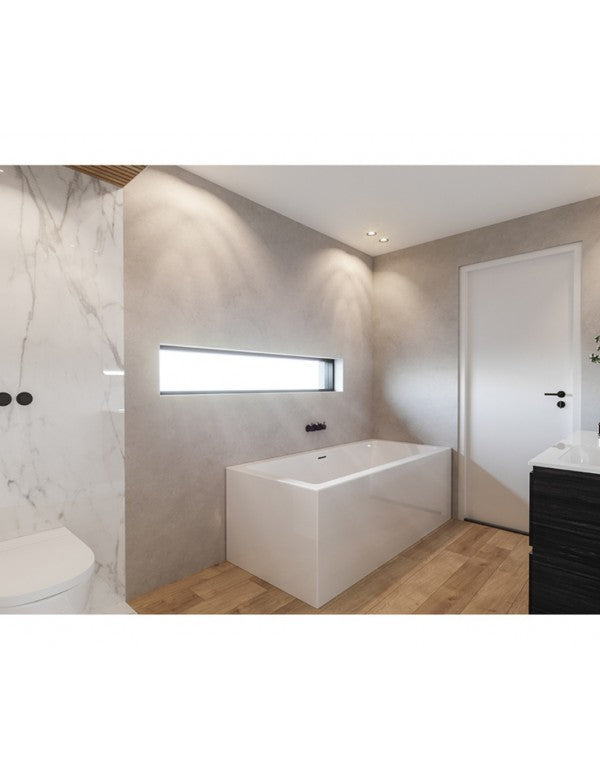 RIHO RETHINK CUBIC WALL Plug&Play Vasca da bagno sinistra 180x80 cm