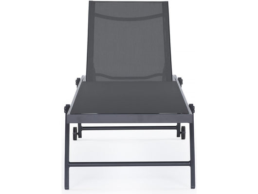 Lettino prendisole Set 2 lettini in textilene e alluminio Jolia  Phoenix  colore Grigio scuro