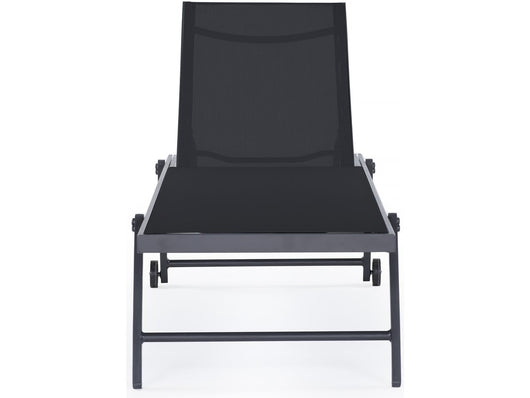 Set di 2 lettini in textilene e alluminio "Jolia" - Phoenix - Nero