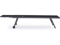 Set di 2 lettini in textilene e alluminio "Jolia" - Phoenix - Nero