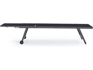 Set di 2 lettini in textilene e alluminio "Jolia" - Phoenix - Nero