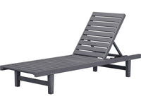 Lettino da sole in legno L194xL65xH96  Rawai colore Grigio