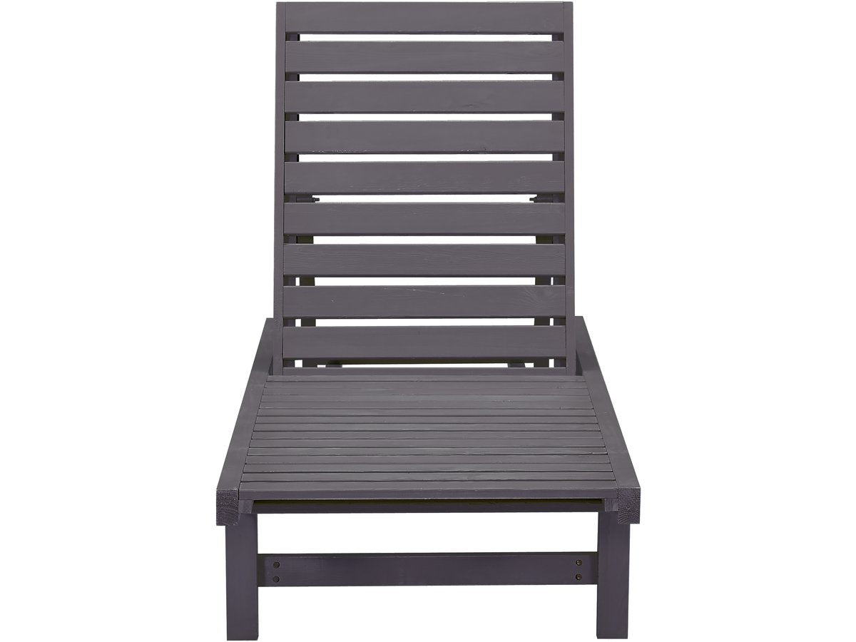 Lettino da sole in legno L194xL65xH96  Rawai colore Grigio