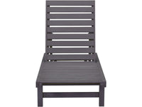 Lettino da sole in legno L194xL65xH96  Rawai colore Grigio