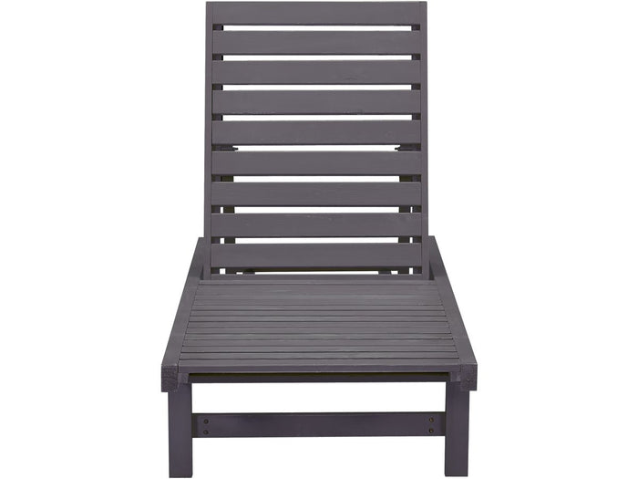 Lettino da sole in legno L194xL65xH96  Rawai colore Grigio