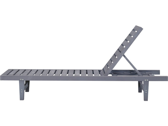 Lettino da sole in legno L194xL65xH96  Rawai colore Grigio