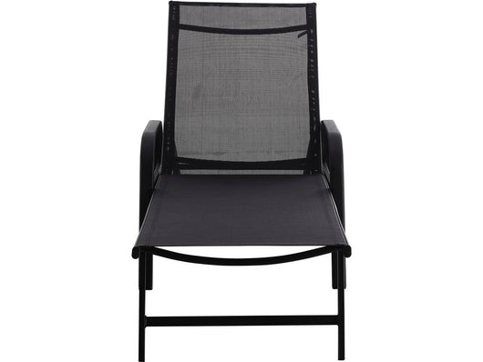 Lettino da sole in acciaio "Farniente" - Nero