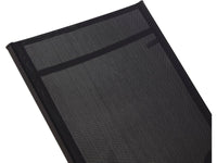 Lettino da sole in acciaio "Farniente" - Nero