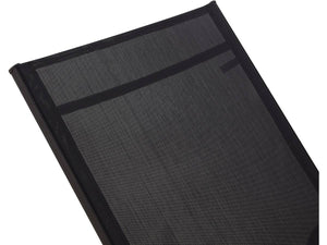 Lettino da sole in acciaio "Farniente" - Nero