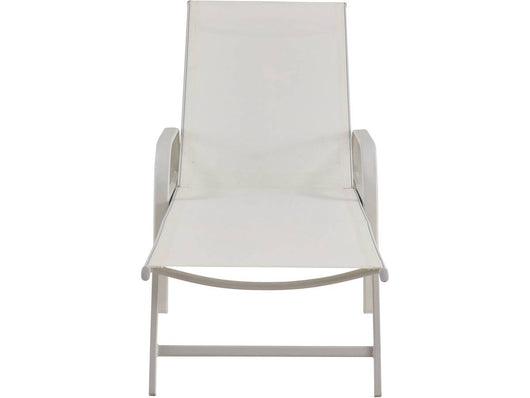 Set di 2 lettini prendisole in metallo "Farniente" - Bianco