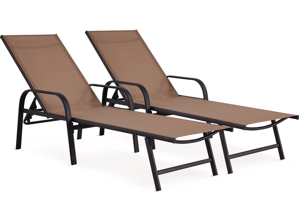 Set di 2 lettini in metallo "Farniente" - Talpa