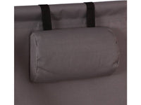 Set di 2 sedie a sdraio in legno "Chilienne" con braccioli - 107 x 56,5 x 81 cm - Grigio Scuro