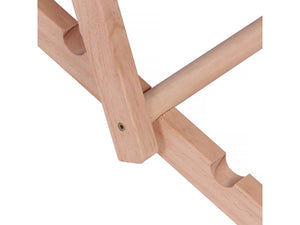 Set di 2 sedie a sdraio in legno "Chilienne" con braccioli - 107 x 56,5 x 81 cm - Grigio Scuro