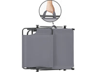 Set di 2 lettini prendisole pieghevoli "Lazy" - Con parasole - Grigio