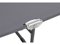 Set di 2 lettini prendisole pieghevoli "Lazy" - Con parasole - Grigio