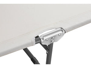 Set di 2 lettini prendisole pieghevoli "Lazy" - Con parasole - Beige