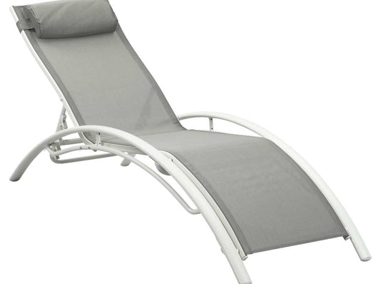 2 lettini in alluminio Beauty - PHOENIX - Grigio - set di 2