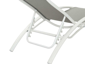 2 lettini in alluminio Beauty - PHOENIX - Grigio - set di 2