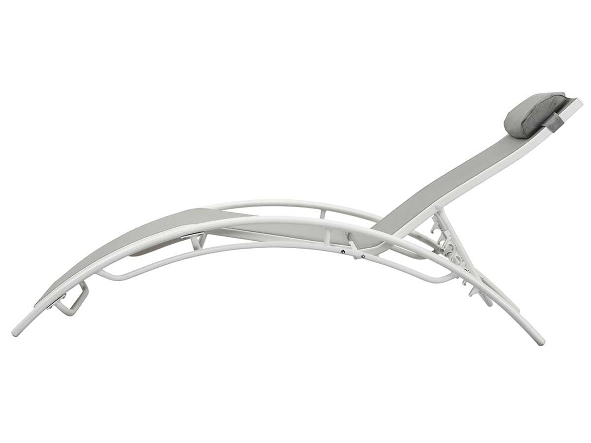 2 lettini in alluminio Beauty - PHOENIX - Grigio - set di 2