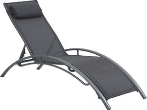 2 lettini in alluminio Beauty - PHOENIX - Grigio scuro / Argentato - set di 2