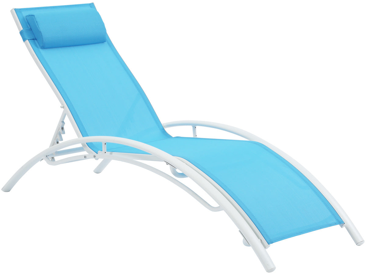 2 lettini in alluminio Beauty - PHOENIX - Blu - seti di 2