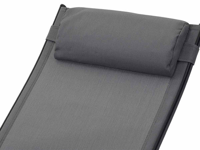 2 lettini in alluminio Beauty - PHOENIX - Grigio scuro / Nero - set di 2