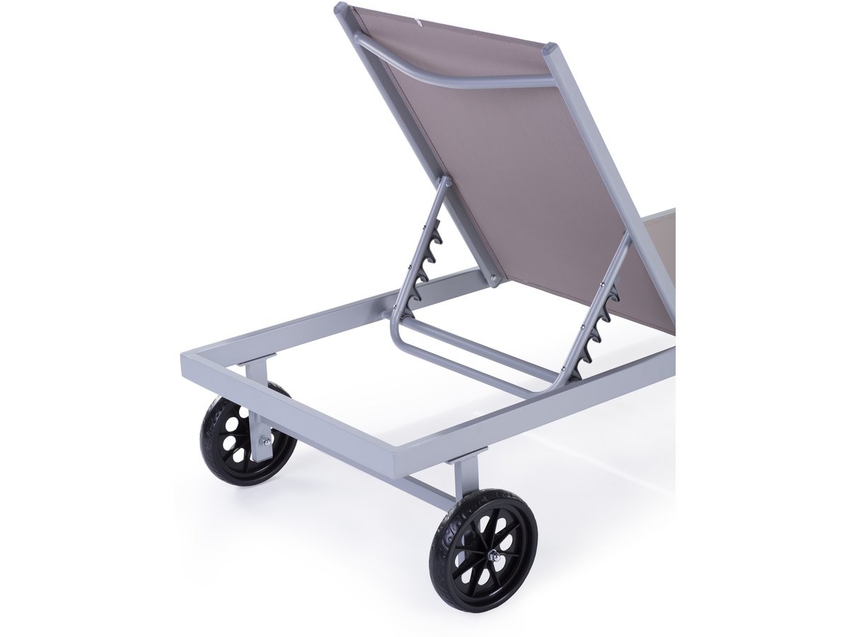 2 Lettini in alluminio e textilene BELLA - Phoenix - Talpa