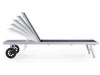 Lettino in alluminio e textilene BELLA - Phoenix - Grigio