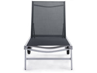 Lettino in alluminio e textilene BELLA - Phoenix - Grigio