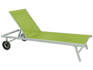 Lettino in alluminio e textilene BELLA - Phoenix - Verde