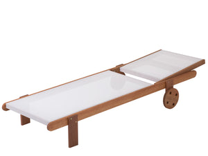 Lettino in legno esotico SAIGON - Maple -  Marrone chiaro