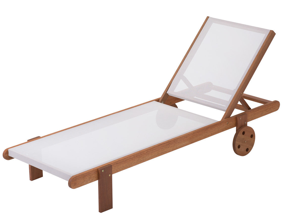 Lettino in legno esotico SAIGON - Maple -  Marrone chiaro