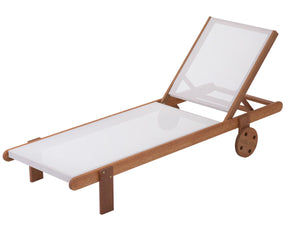 Lettino in legno esotico SAIGON - Maple -  Marrone chiaro