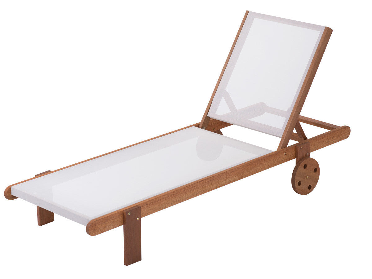 Lettino in legno esotico SAIGON - Maple -  Marrone chiaro