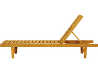 Lettino in legno "Rawai" - Marrone chiaro