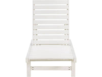 Lettino da sole in legno "Rawai" - Bianco