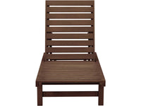 Lettino in legno "Rawai" - Marrone