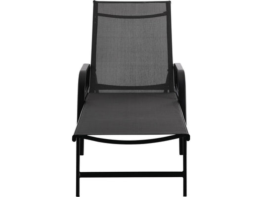 Lettino da sole in acciaio "Farniente" - Grigio