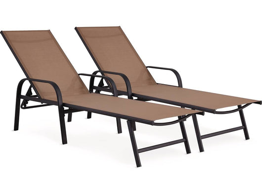 Set di 2 lettini in metallo "Farniente" - Talpa