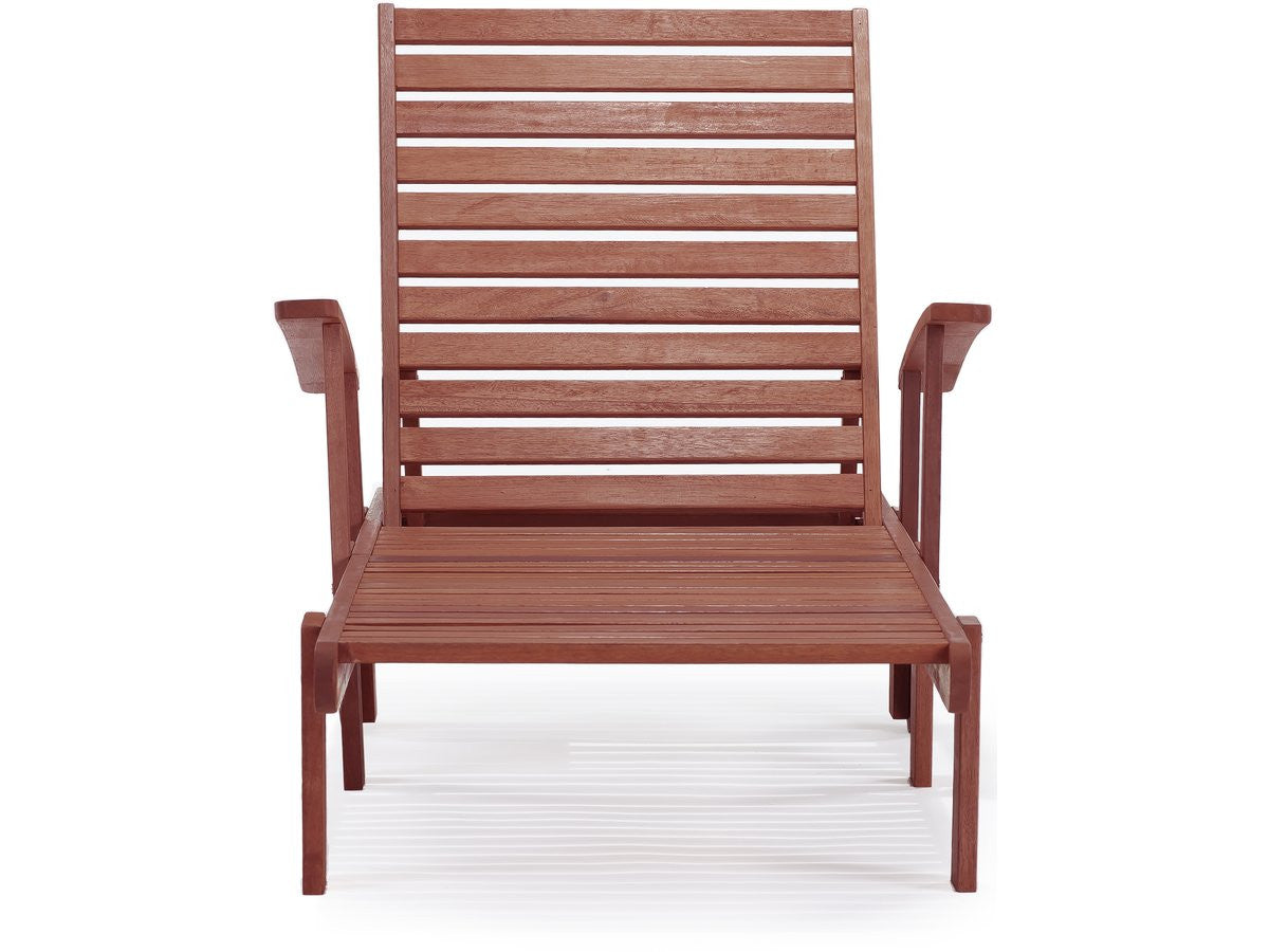 2 lettini pieghevoli in legno esotico TOKYO - MAHOGANY - Mogano