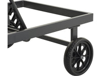 Sdraio trapuntato in textilene e alluminio "Bella" - Phoenix - Grigio scuro