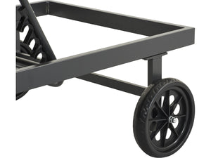 Sdraio trapuntato in textilene e alluminio "Bella" - Phoenix - Grigio scuro