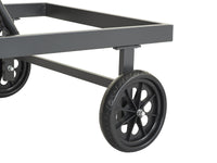 Lettino trapuntato in textilene e alluminio "Bella" - Phoenix - Taupe