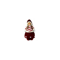 Bambina tessuto rosso cm 32x14h76/98