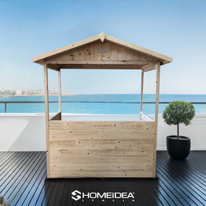 Bancarella in legno mis. 142 x 137 cm - Home Idea Italia