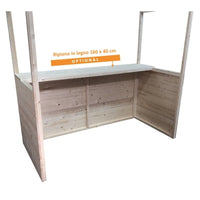 Bancarella in legno mis. 182 x 137 cm - Home Idea Italia