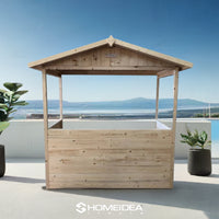 Bancarella in legno mis. 182 x 137 cm - Home Idea Italia