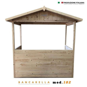 Bancarella in legno mis. 182 x 137 cm - Home Idea Italia