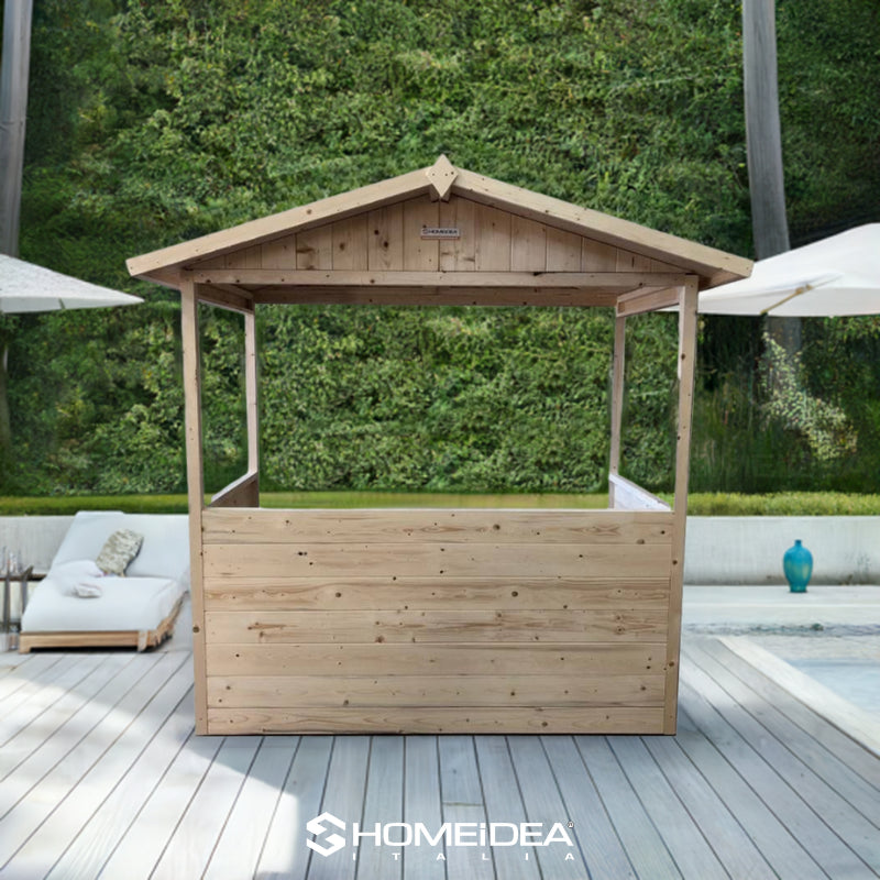 Bancarella in legno mis. 222 x 138 cm - Home Idea Italia