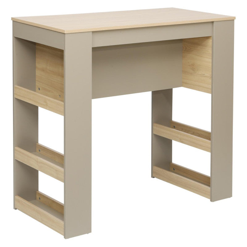 Banco Bar Baez 110x50x100 Cm Naturale E Tortora